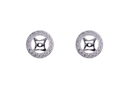 F202-51752: EARRING JACKET .32 TW (FOR 1.50-2.00 CT TW STUDS)