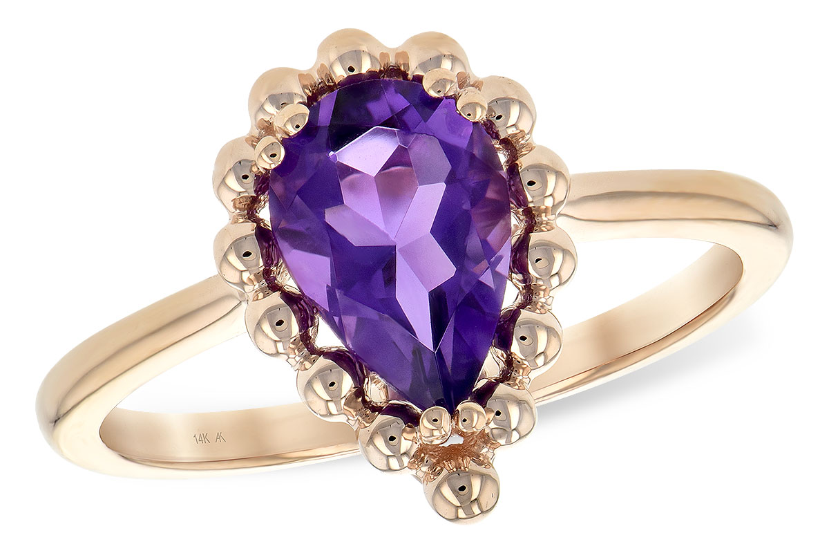 A207-95434: LDS RING 1.06 CT AMETHYST