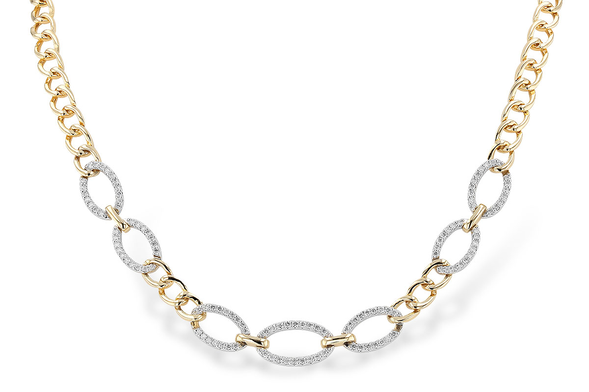 A292-48134: NECKLACE 1.12 TW (17")(INCLUDES BAR LINKS)
