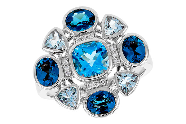 A293-39925: LDS RG 3.19 TW BLUE TOPAZ 3.25 TGW