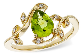 B293-39070: LDS RG 1.16 PERIDOT 1.22 TGW (8x6MM PER)
