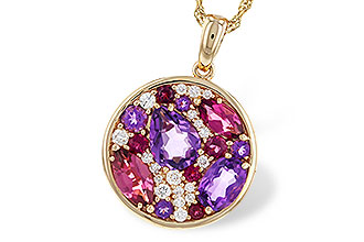 C293-43634: NECK 1.83 TW SEMI-PRECIOUS (P.TOUR, AMY) 2.00 TGW