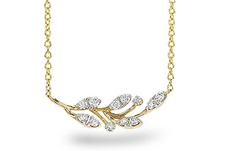 F293-39915: NECKLACE .32 TW (18")