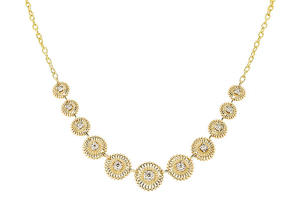 G292-52661: NECKLACE .22 TW (17")