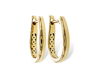 G293-42706: GOLD EARRINGS (15MM)