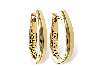 H293-42715: GOLD EARRINGS (17MM)