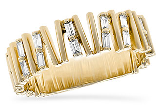 M208-87197: LDS DIA WED RG .24 TW BAGUETTES