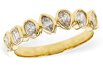 M293-43633: LDS DIA WED RG .62 TW FANCY CUT DIAS